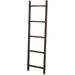 Millwood Pines 5' Blanket Ladder Wood/Solid Wood in Black | 60 H x 16 W x 4 D in | Wayfair 23272F8E8FE84A4DA6B03F45AA642070