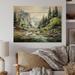 Loon Peak® Green Blue Mountains Cascade Symphony On Wood Print Wood in Brown | 10 H x 20 W x 0.78 D in | Wayfair E681BB1A81A94C69A2DC4DC03FBABCCA