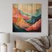 Latitude Run® Jayva Coral Bold Canyon Landscape III On Wood Print Wood in Brown | 15 H x 15 W x 0.78 D in | Wayfair