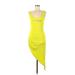 Bebe Casual Dress: Yellow Dresses - Women's Size Medium