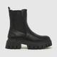 schuh amsterdam chunky chelsea boots in black