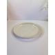 Handmade cream glazed ceramic dinner plate , stoneware dinner plate , subtle cream coloured lunch plate