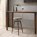 solid wood Counter stool Adjustable Height Bar Chairs Bar Stool with Back