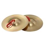 Aibecy Small Brass Hand Cymbals Gong Band Rhythm Percussion Copper Musical Instrument for Opera and Drums