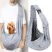 Pet Puppy Carrier Bag Cats Puppy Outdoor Travel Dog Shoulder Bag Cotton Single Comfort Sling Handbag Tote-Gray