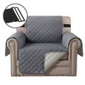 TOPCHANCES Reversible Sofa Slipcover Waterproof Sofa Couch Dogs Mat Washable Furniture Protector Couch Slip Cover Throw for Pets Kids Grey