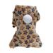 ASFGIMUJ Dog Clothes Boy Dog Plush Clothes 4 Leg Wear Buttons Rainbow Star Dot Printed Warm Winter Hooded Outerwear Small Dog Clothes