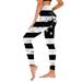 xinqinghao yoga pants women independence day for women s american 4th of july leggings pants for yoga pilates gym tights compression yoga running fitness yoga pants with pockets black xl