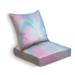 Outdoor Deep Seat Cushion Set fantasy magical landscape rainbow on sky abstract big volume texture Back Seat Lounge Chair Conversation Cushion for Patio Furniture Replacement Seating Cushion