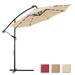 Clihome 10 FT Patio Outdoor Umbrella With LED Light Tan