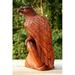 Large Solid Wooden Handmade American Eagle Statue Handcrafted Figurine Sculpture Art Hand Carved Rustic Outdoor Decorative Home Decor Us Accent Decoration Eagle Statue