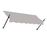 Awntech 6.375 ft New Orleans Fixed Awning Acrylic Fabric Gray