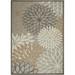 HomeRoots 6 x 9 ft. Natural & Gray Indoor & Outdoor Area Rug - 6 x 9