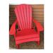Green Country Decor 40 x 32 x 33 in. Folding Adirondack Chair Red