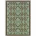 HomeRoots 6 x 9 ft. Blue Oriental Stain Resistant Indoor & Outdoor Rectangle Area Rug - Blue - 6 x 9 ft.