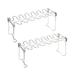 2pcs BBQ Picnic Chicken Leg Wing Roasting Rack Stainless Steel Roaster Stands