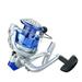 LADAEN Metal Spinning Fishing Reel with Aluminum Alloy Wire Cup for Sea Pole Fishing Use Blue 6000