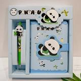 Cartoon Cute Panda Magnetic Clasp Notebook Panda Hand Account Diary for Boys and Girls Magnetic Buckle Notepad Birthday Gift Box