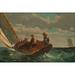 24 x36 Gallery Poster breezing up a fair wind by winslow homer 1873