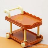 FRCOLOR Doll House Cart Dollies for Tabletop Mini Cart Tiny Cart Miniature Kitchen Cart