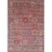 Ahgly Company Machine Washable Indoor Rectangle Industrial Modern Pink Brown Pink Area Rugs 2 x 3