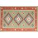 Ahgly Company Indoor Rectangle Contemporary Light French Beige Brown Oriental Area Rugs 7 x 10