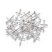 200pc 304 Stainless Steel Pendants Cross Stainless Steel Color 16x9.5x0.7mm Hole: 1.2mm