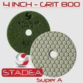 STADEA 4 Dry Diamond Polishing Pads for granite Marble Concrete Stone Granite Tile Polishing: 10 Pcs Set Grit 800