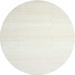 Ahgly Company Indoor Round Contemporary White Gold Solid Area Rugs 8 Round