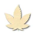 Unfinished Wood Marijuana Leaf Shape - Cannabis - Pot - Leaves - Craft - up to 24 DIY 46 / 3/4