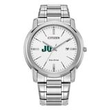 Men's Citizen Watch Silver JU Dolphins Eco-Drive White Dial Stainless Steel