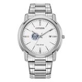 Men's Citizen Watch Silver Longwood Lancers Eco-Drive White Dial Stainless Steel