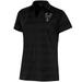 Women's Antigua Black Milwaukee Bucks Brushed Metallic Compass Polo