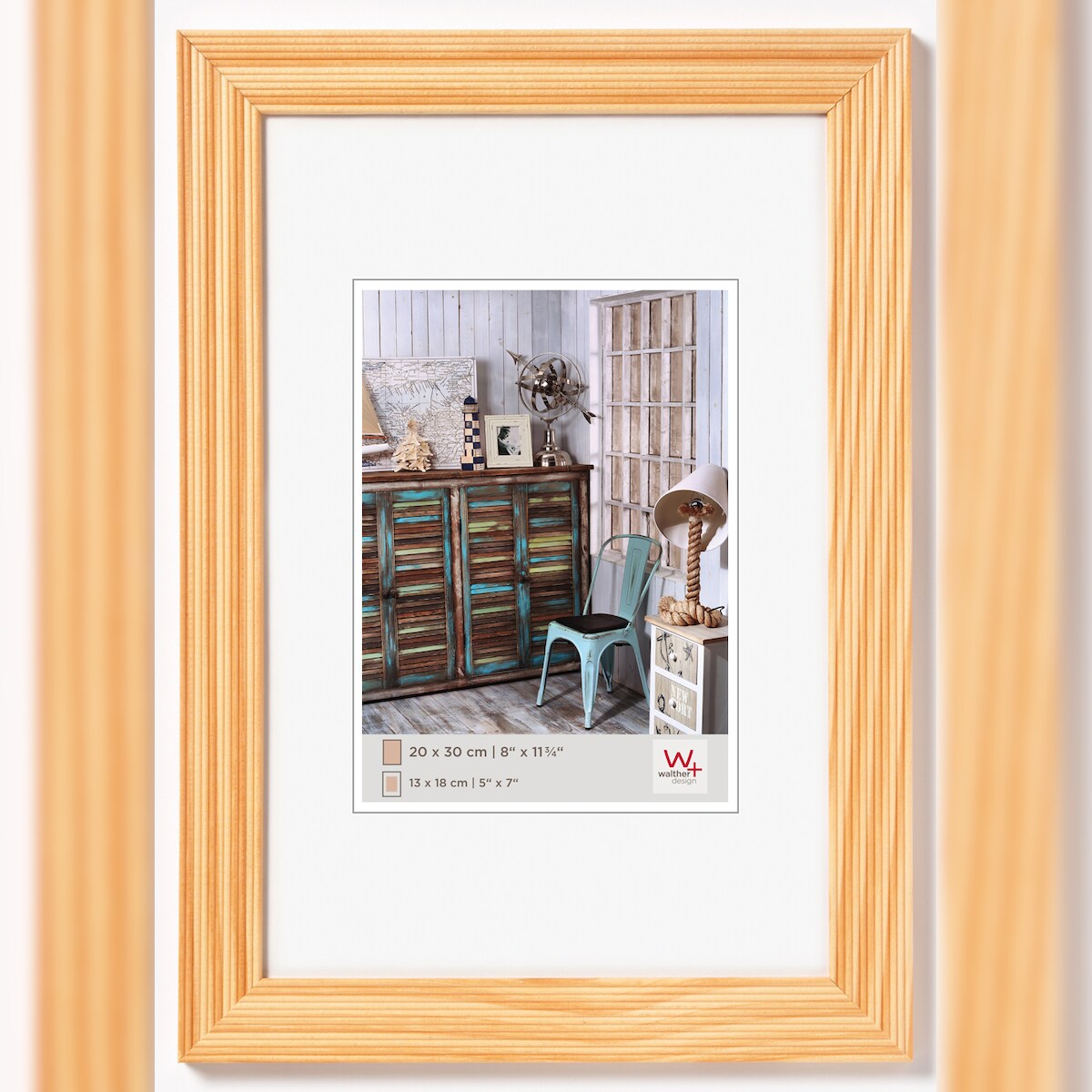 walther + design Grado Holz Bilderrahmen 13x18 cm NATUR Image