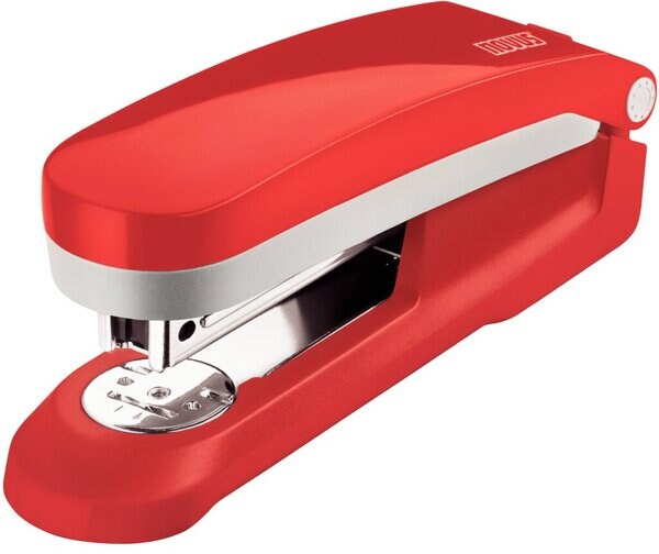 NOVUS Heftgerät E25, rot/grau, Heftleistung: 25 Blatt, Ladekapazität: 100 x 24/6 SUPER / 150 x 26/6 SUPER, Einlegetiefe: 53 mm, Oberlademechanik Image