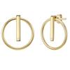 Lulu & Jane Diamant-Ohrhänger Sterling Silber Diamant in Gelbgold 22,3 mm Damen