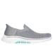 Skechers Women's Slip-ins: GO WALK 7 - Springtime Slip-On Shoes | Size 6.5 | Gray | Textile/Synthetic | Machine Washable