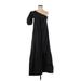 Things Between Casual Dress - A-Line Open Neckline Sleeveless: Black Solid Dresses - Women's Size X-Small