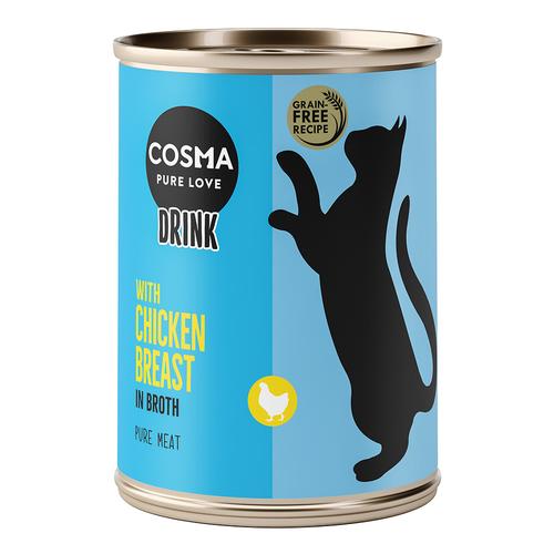 12x 100g Cosma Drink Hühnchenbrust Katzenfutter nass