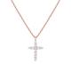 PAVOI 18K Rose Gold Vermeil Faith Necklace for Women | Faith Pendant | Rose Gold Necklaces for Women