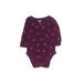 Old Navy Short Sleeve Onesie: Burgundy Floral Bottoms - Size 6-12 Month