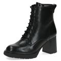 Schnürstiefelette CAPRICE Gr. 38, schwarz Damen Schuhe Reißverschlussstiefeletten