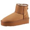 Winterboots DOCKERS BY GERLI, Damen, Gr. 37, braun (hellbraun), Textil, unifarben, klassisch, Schuhe, mit Warmfutter