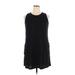 Coco + Carmen Casual Dress - Shift Crew Neck Sleeveless: Black Solid Dresses - Women's Size X-Large