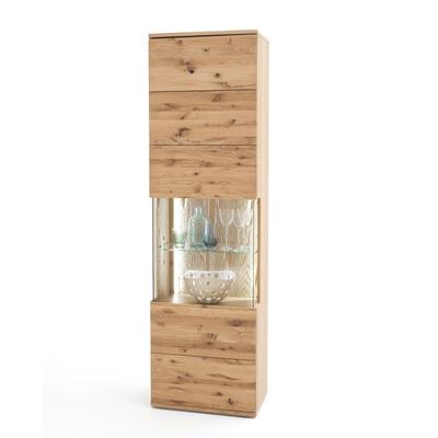 Vitrine Eiche bianco teilmassiv 60 cm rechts Santa Fe Image