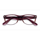 Unisex s horn Clear Striped Purple Acetate Prescription eyeglasses - Eyebuydirect s Ray-Ban RB5184