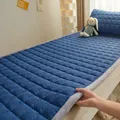 Winter Flannel Soft Mattress Toppers Dormitory Single Bed Warm Quilted Foldable Bedsheet Students