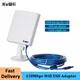 KuWfi 150Mbps Wifi USB Adapter For PC Outdoor Wifi Receiver High Gain 14dBi Antenna 5m Cable Network