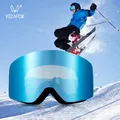 Vozapow Professional Ski Goggles Double Layers Lens Anti Fog UV400 Big Ski Mask Glasses Skiing