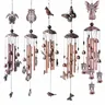 Campanelli eolici Vintage in metallo gufo per uccelli campanelli eolici campanelli eolici in ottone